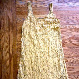 Language los angelos mustard dress size small
